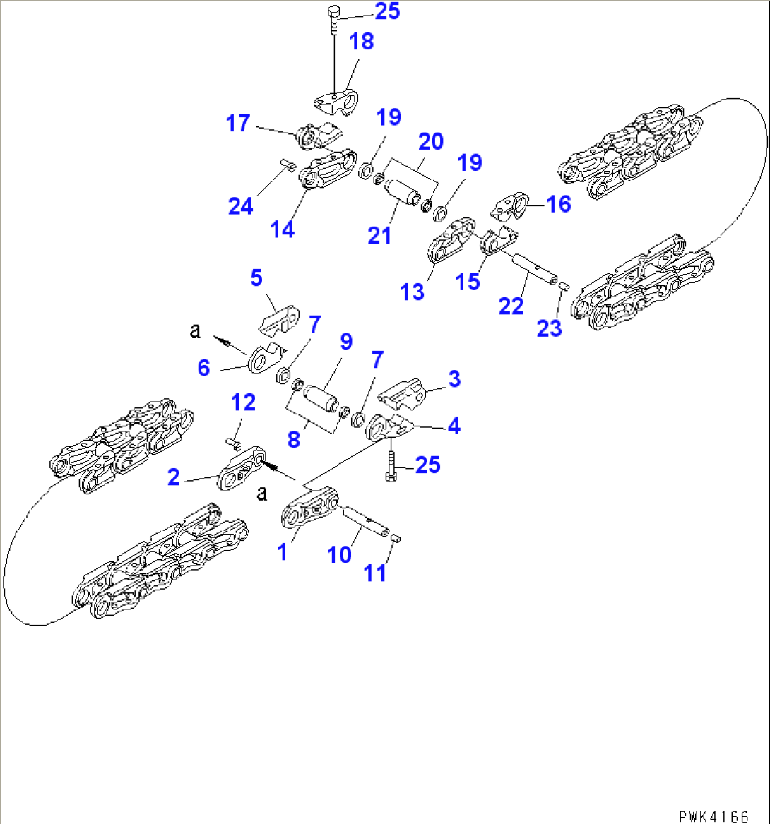 TRACK LINK (LUBRICATE TYPE) (SUPPLY PARTS)(#67001-67014)