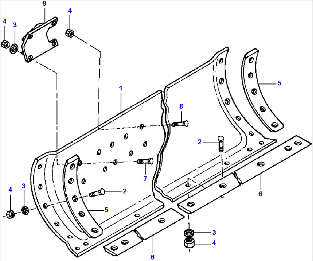 7/8 INCH MOLDBOARD 14 FT. WITH MOVEABLE CYLINDER MOUNT