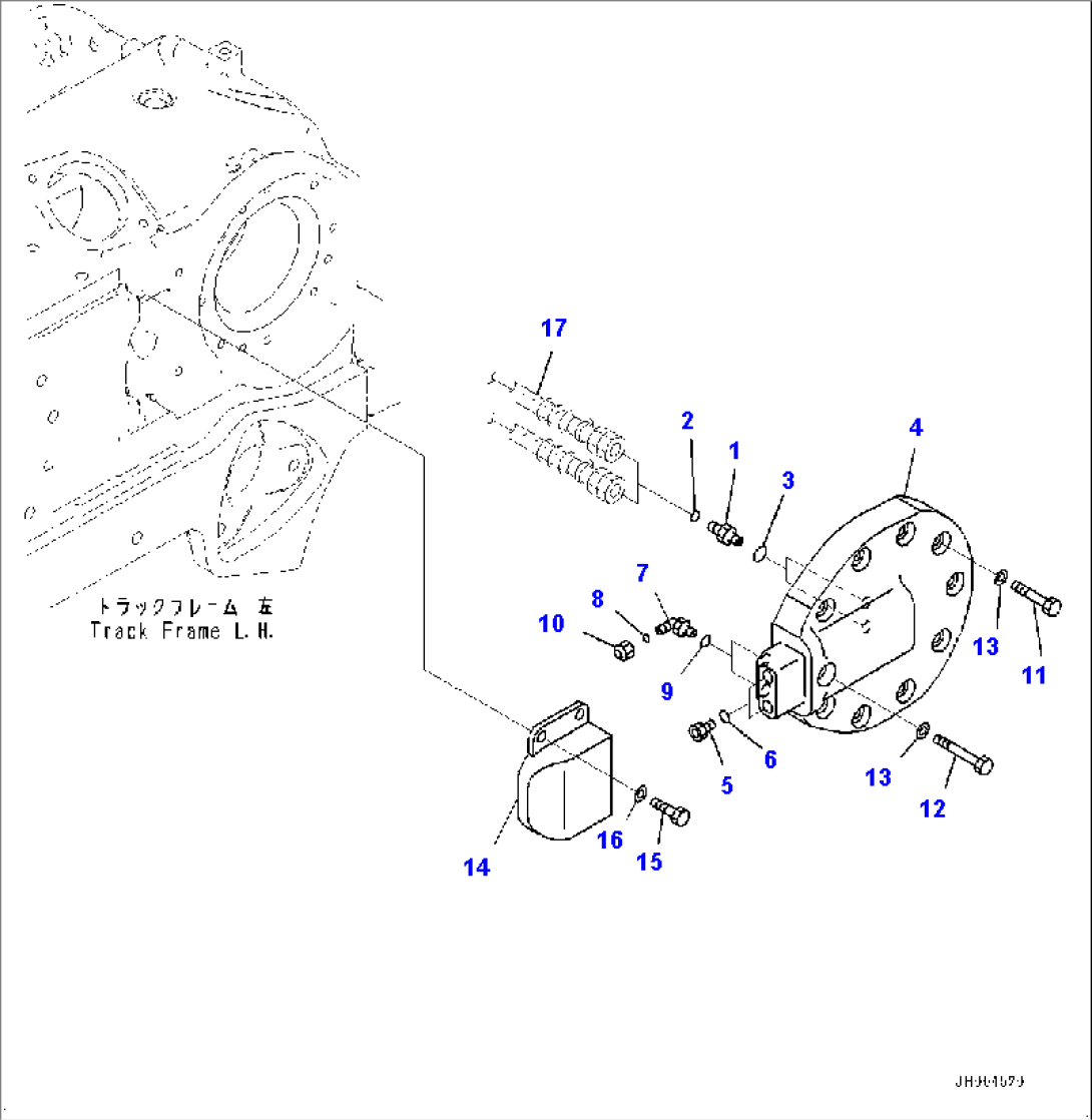Track Frame, Elbow and Cover, L.H. (#30147-30399)