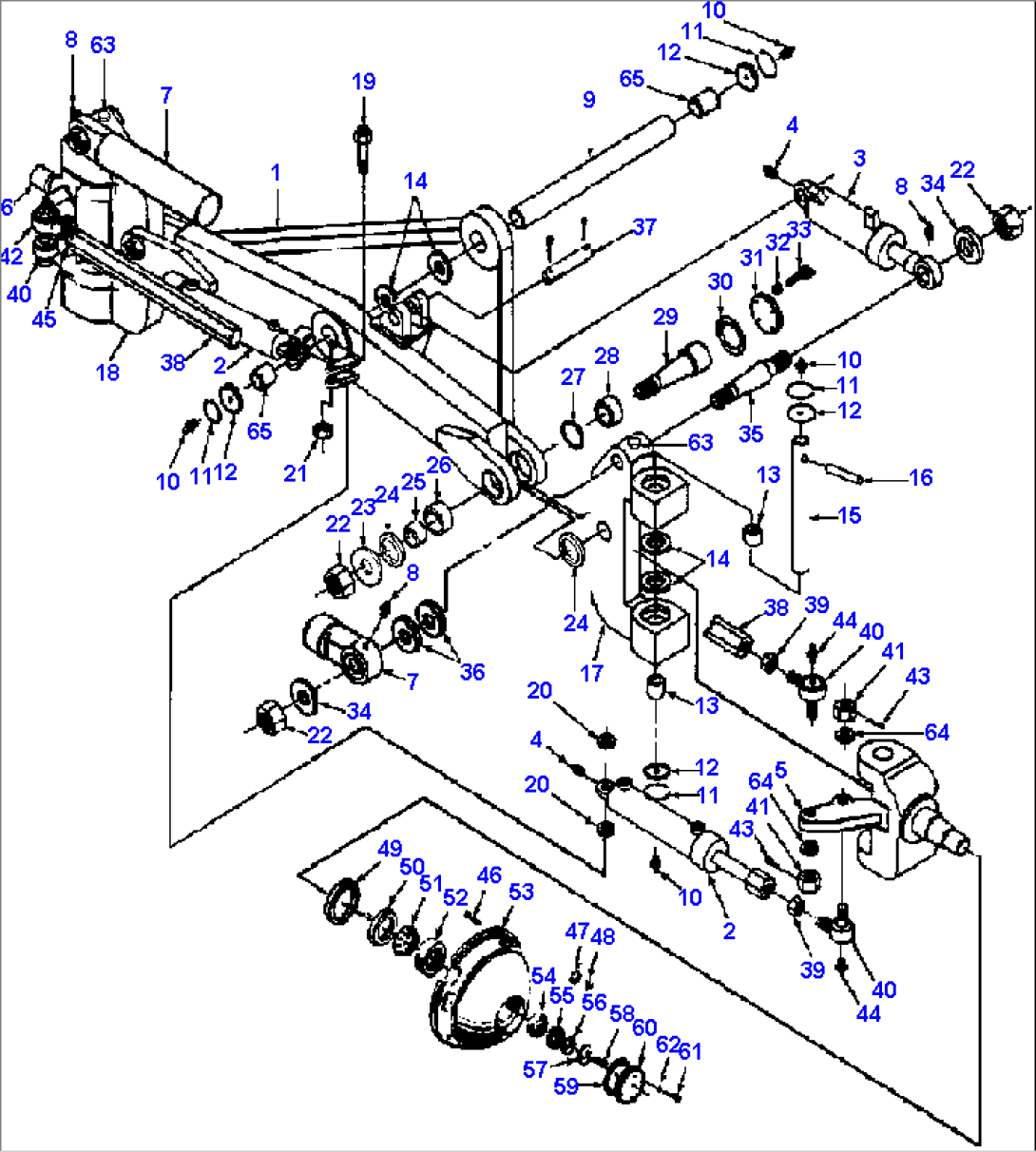 FIG. S5230-01A1 FRONT AXLE - WITH FRONT FENDERS