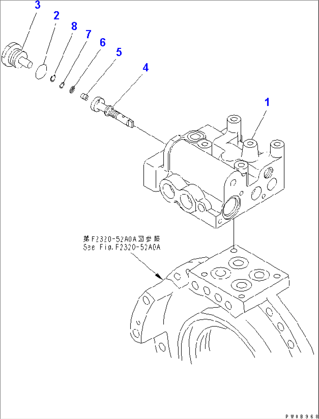 TRANSMISSION (QUICK RETURN VALVE)(#4001-)