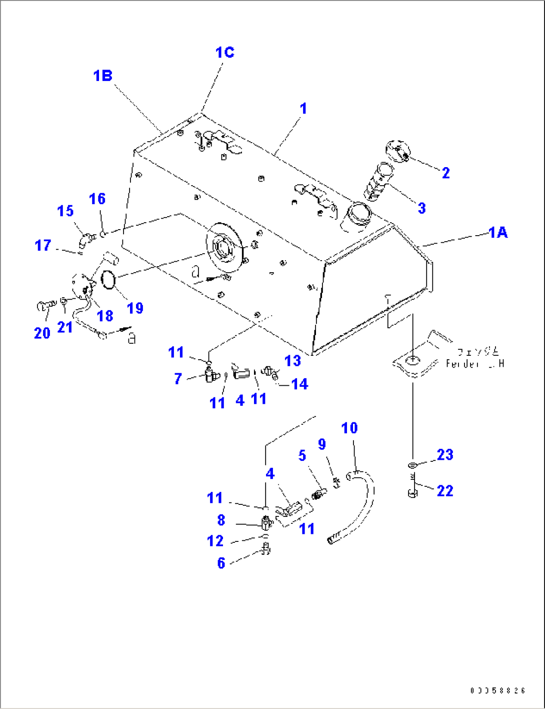 FUEL TANK (FOR POOR FUEL) (#B45994-)