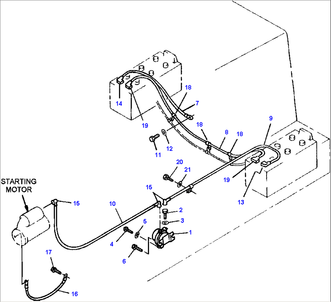 FIG NO. 1551 ELECTRICAL SYSTEM BATTERY CABLES