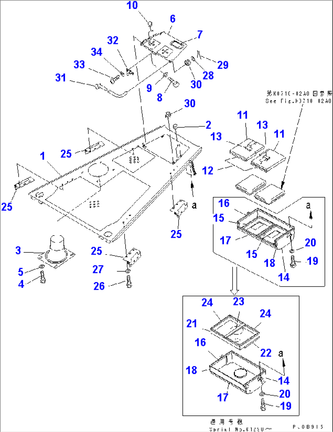 ENGINE HOOD (WITH CAB) (D65P.PX)(#63304-65000)
