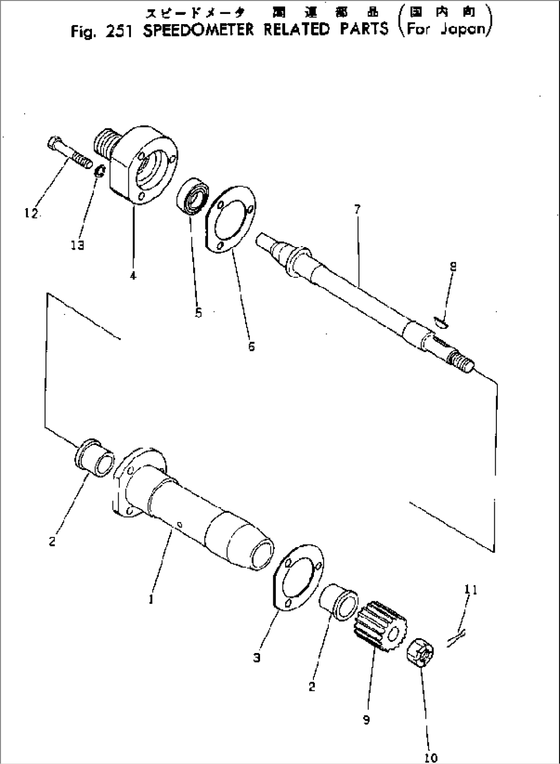 SPEEDOMETER RELATED PARTS (FOR JAPAN)