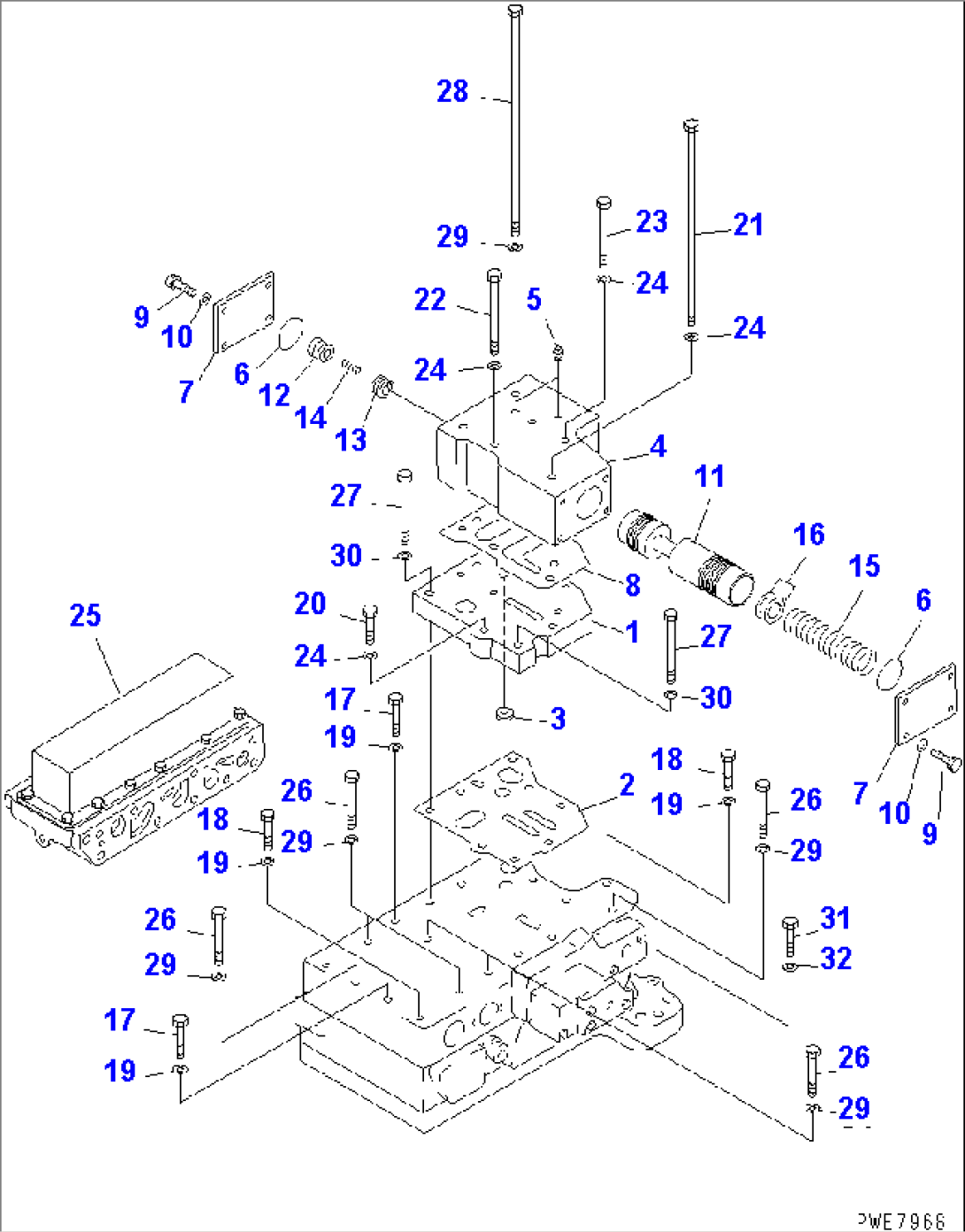 TRANSMISSION CONTROL VALVE (4/4)(#50001-51000)