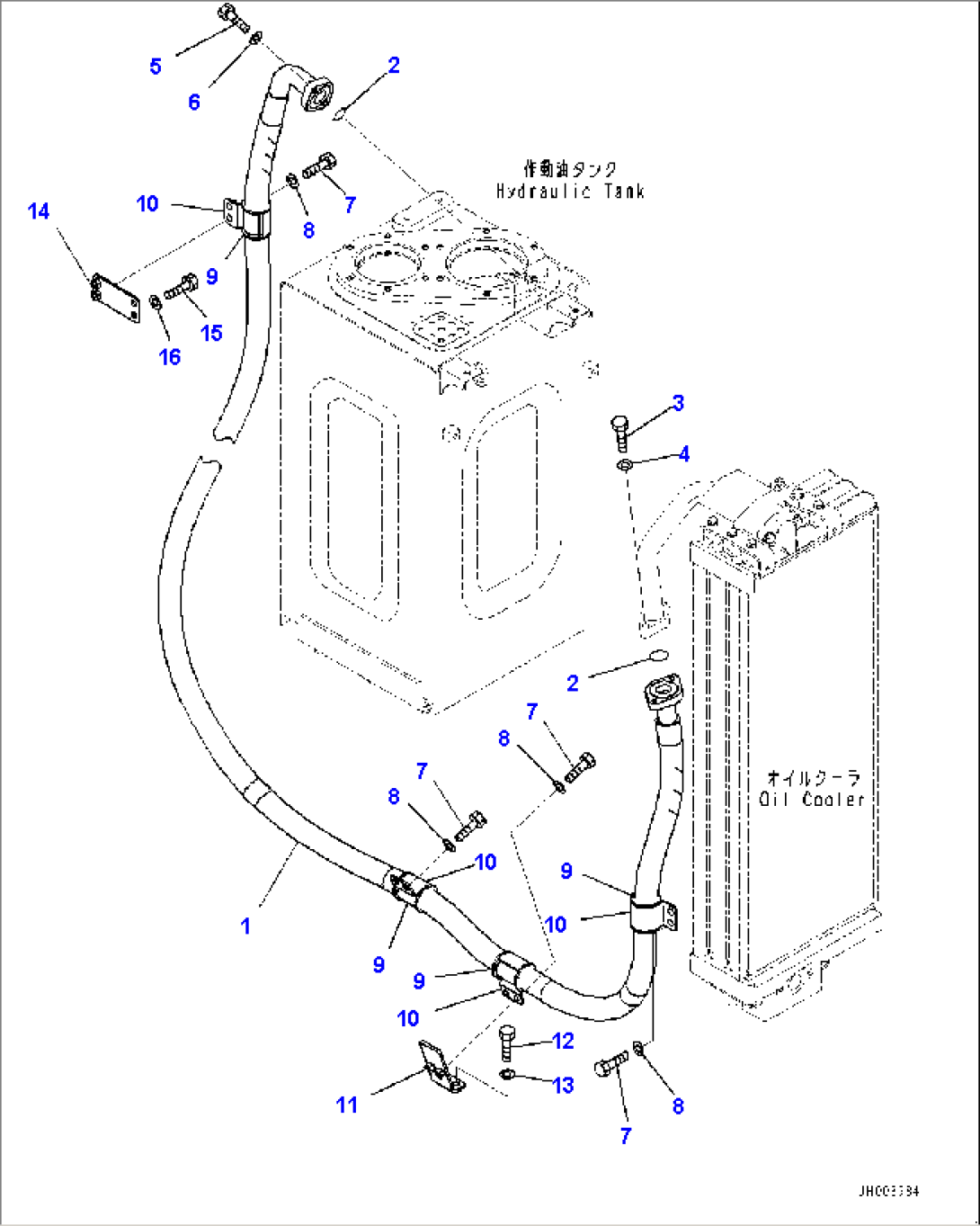 Oil Cooler Piping (#451080-)