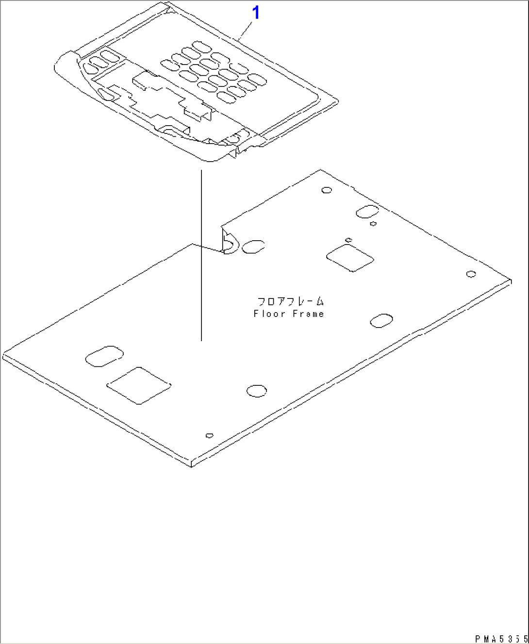 FLOOR MAT (FOR ADDITIONAL PIPING) (2 ACTUATOR)