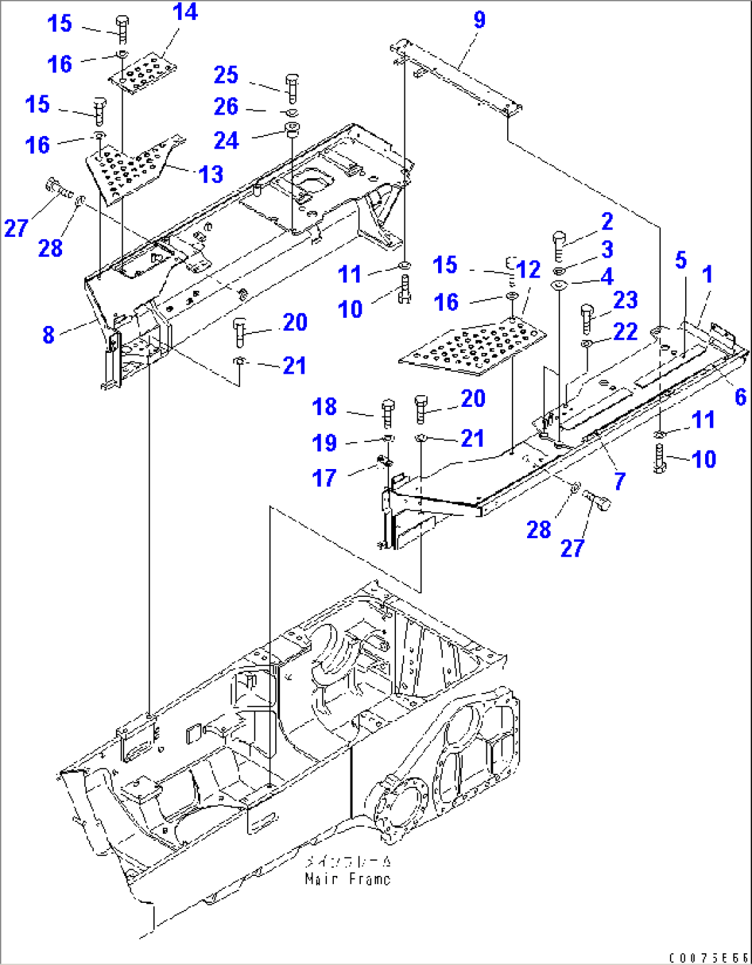 FENDER (REAR GUARD AND FILTER MOUNTING) (LANDFILL SPEC.)(#67702-)