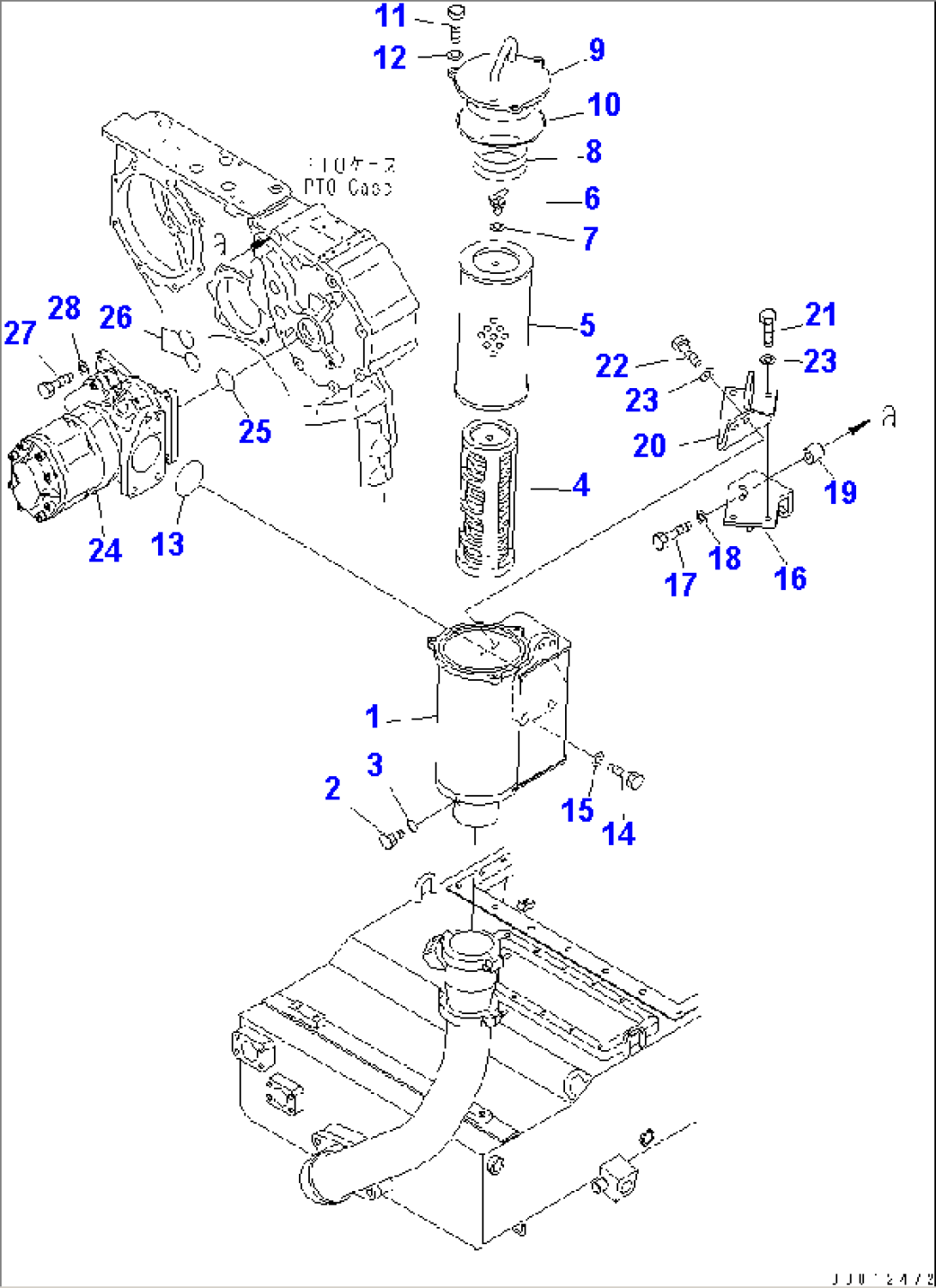 POWER TRAIN (5/14) (STRAINER AND POWER LINE PUMP)(#30001-)
