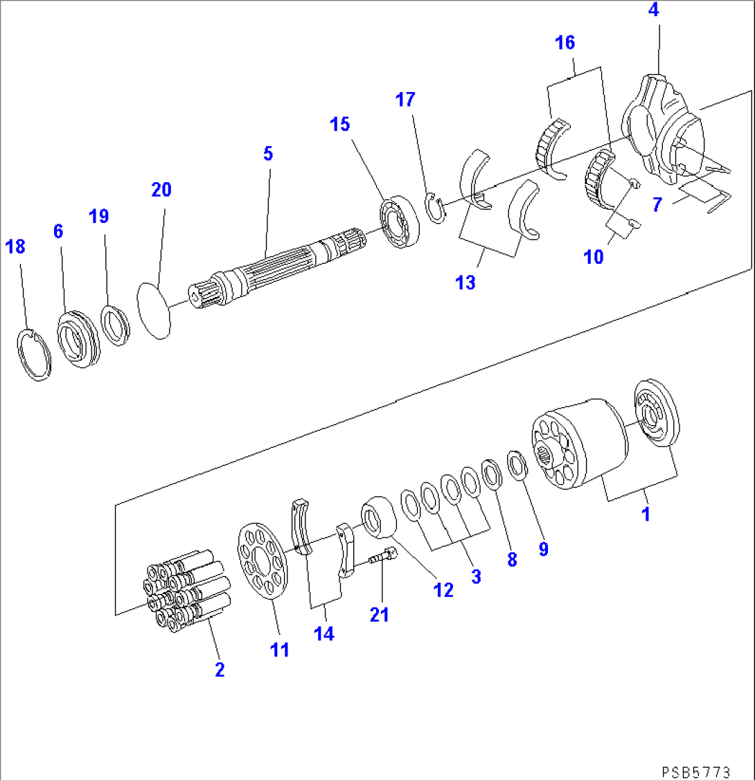 MAIN PUMP (INNER PARTS) (2/4)