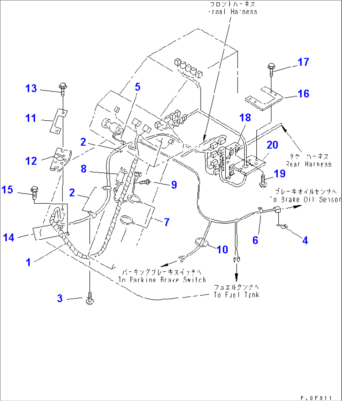 WIRING HARNESS (FLOOR LINE)(#11258-12000)
