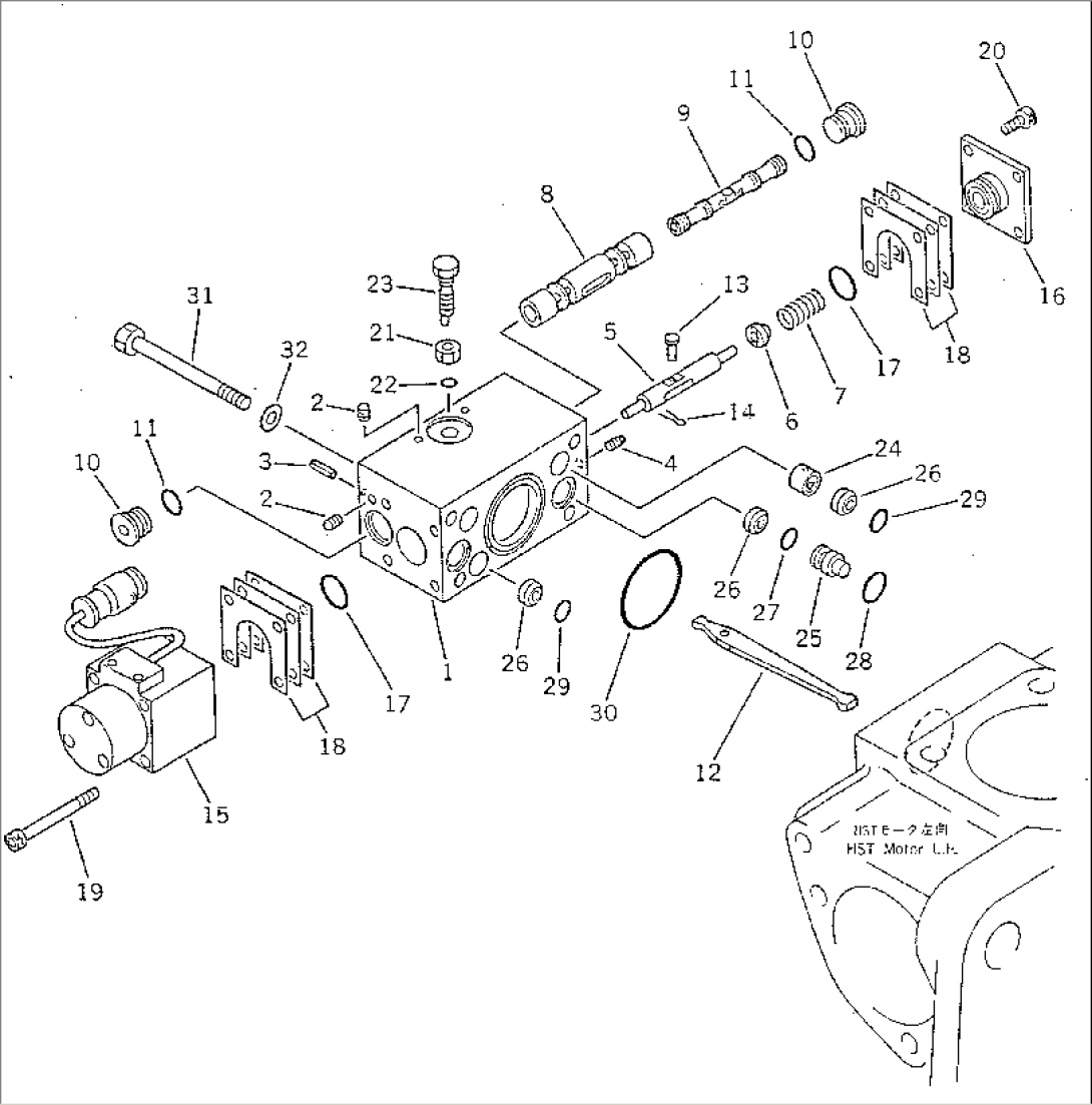 SERVO VALVE¤ L.H. (FOR MOTOR)