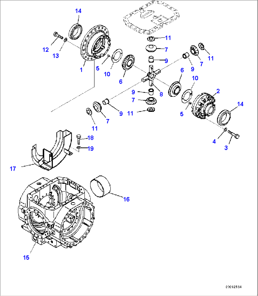 Rear Axle, Differential (2/3) (#90216-)