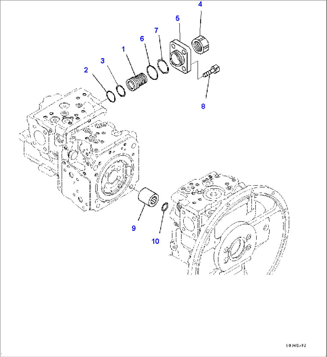 Piston Pump, Inner Parts (8/11) (#85037-)