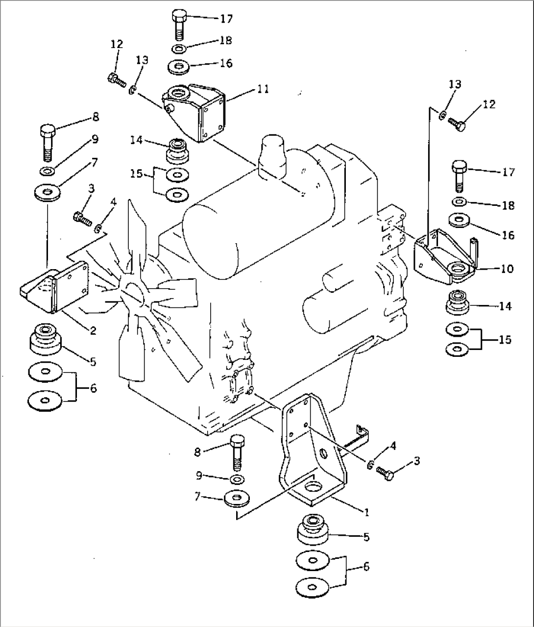 ENGINE MOUNTING PARTS