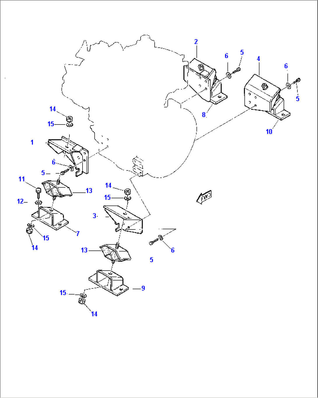 ENGINE MOUNTING PARTS