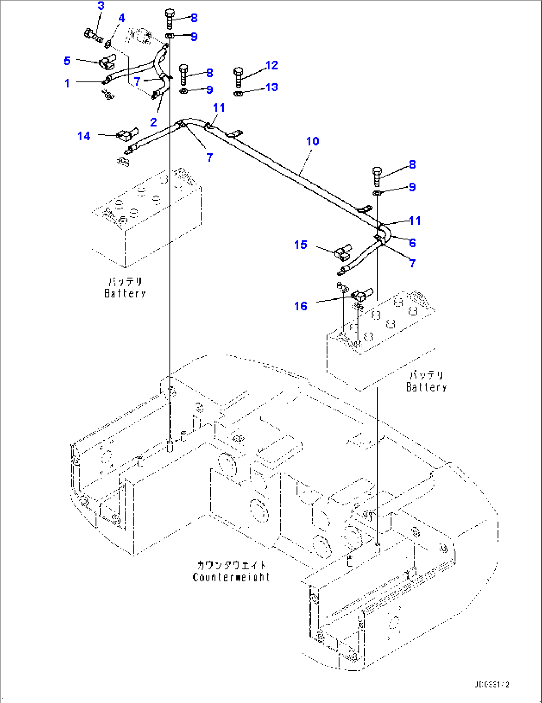 Battery Box, Battery Box Wiring Harness (#90216-)