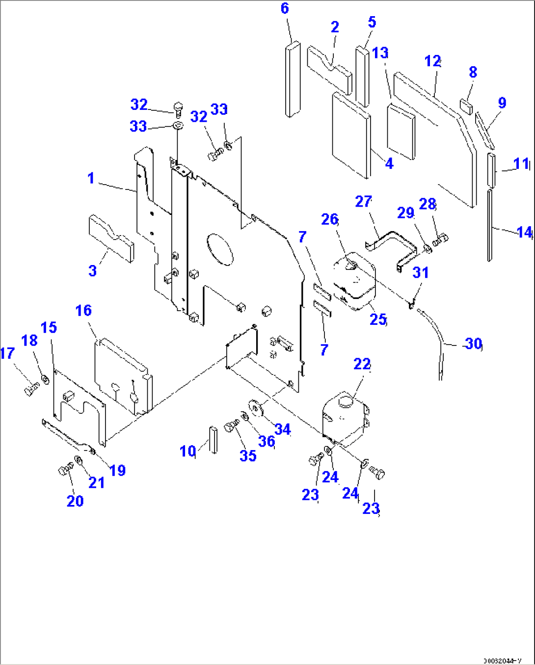 PARTITION (LEFT SIDE) (WITH CORROSION RESISTOR)(#C62001-)