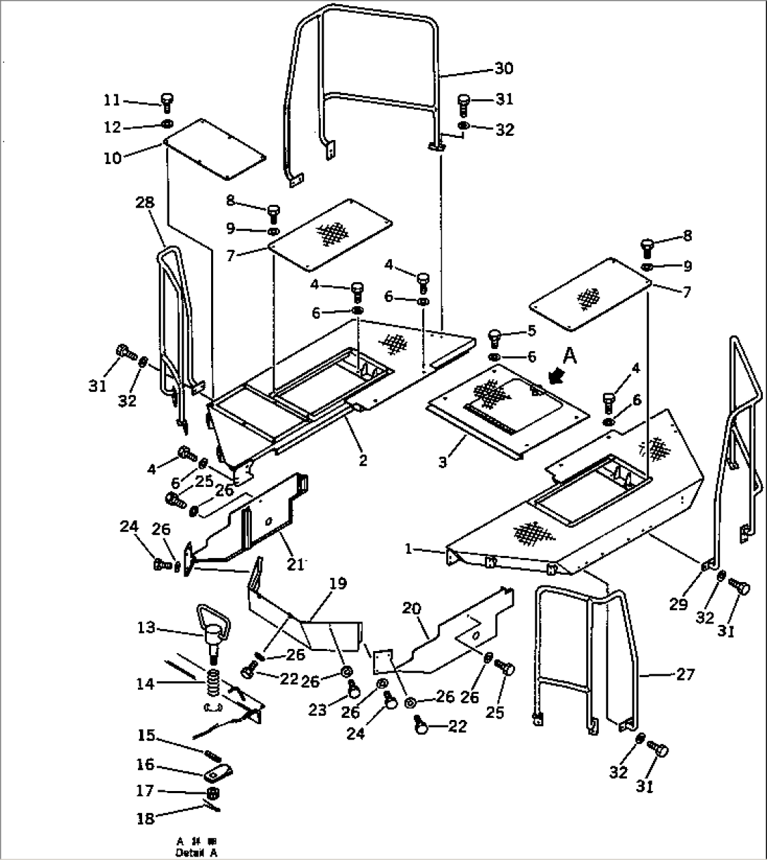 SIDE FLOOR (WITHOUT CAB)(#10881-)