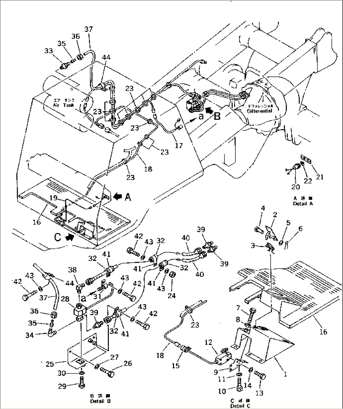 DIFFERENTIAL LOCK CONTROL (FOR CLUSTER GAUGE PANEL)(#5001-5484)