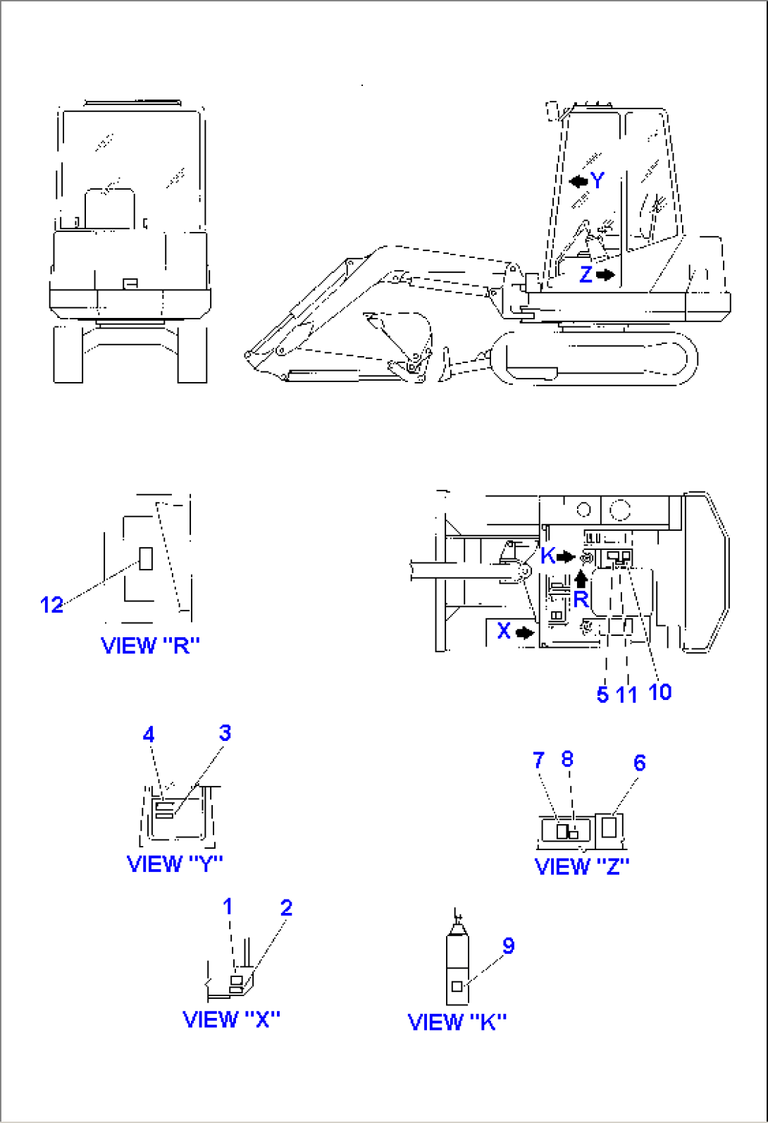 MARKS AND PLATES (FOR OPERATOR