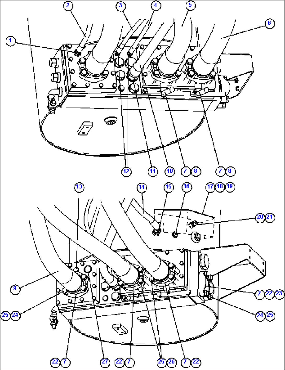 HYDRAULIC TANK PIPING