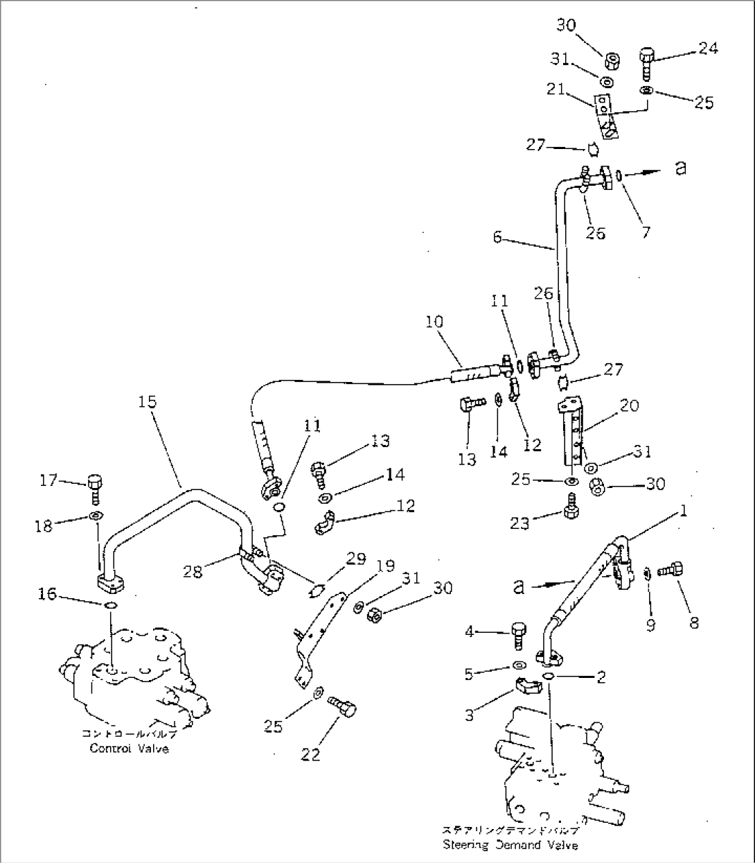 HYDRAULIC PIPING (PUMP TO VALVE) (2/2)(#10797-19999)
