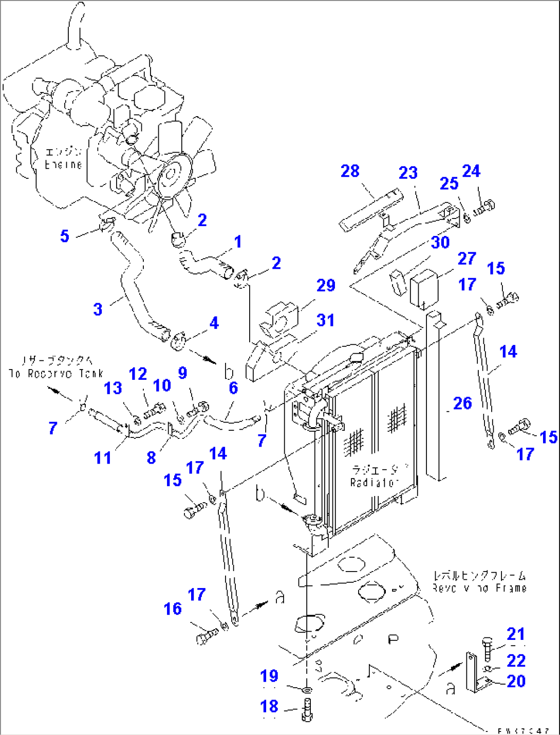 COOLING (PIPING AND MOUNTING)(#5001-7300)