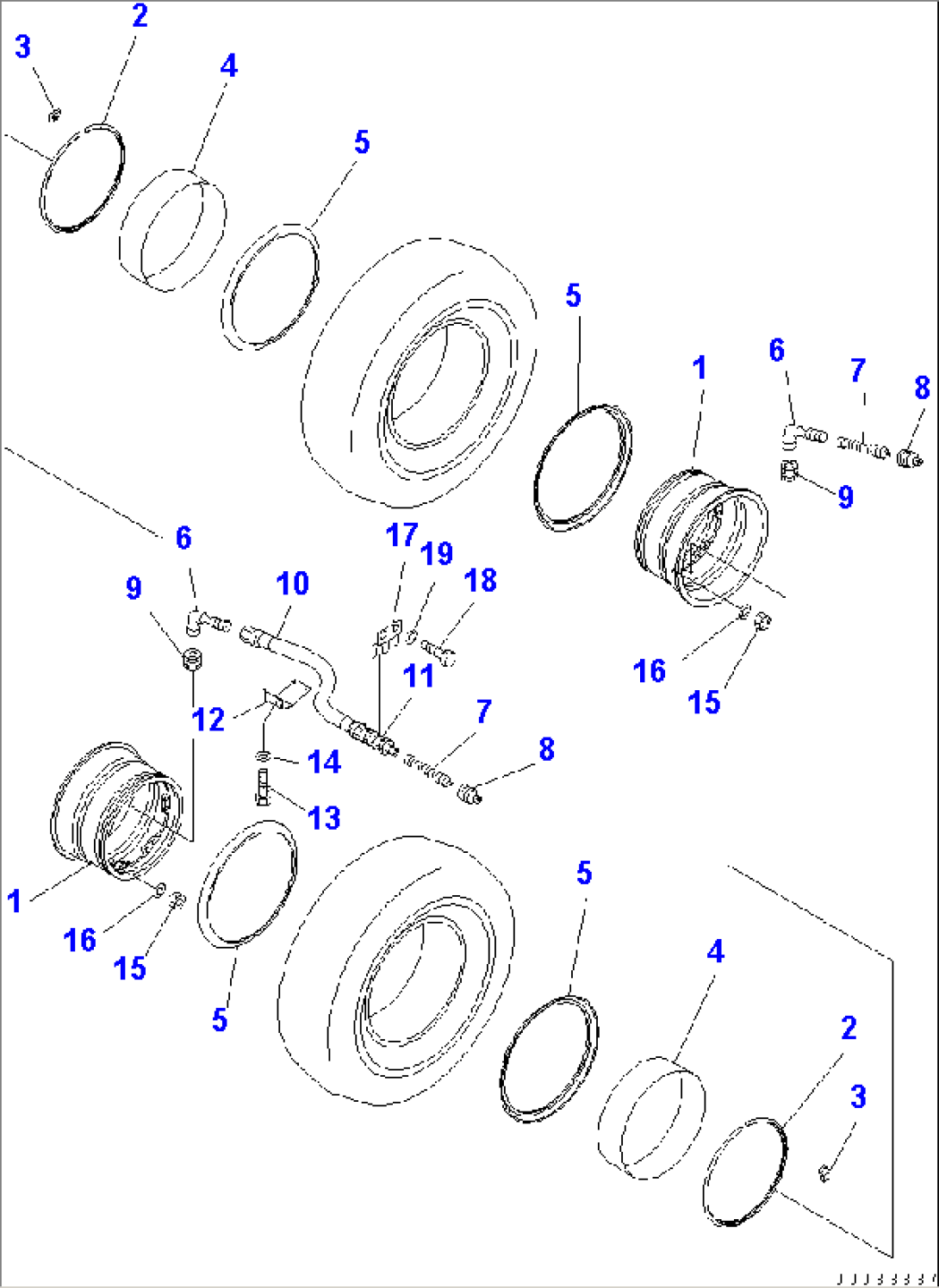 RIM (FOR REAR WHEEL) (TUBE LESS)