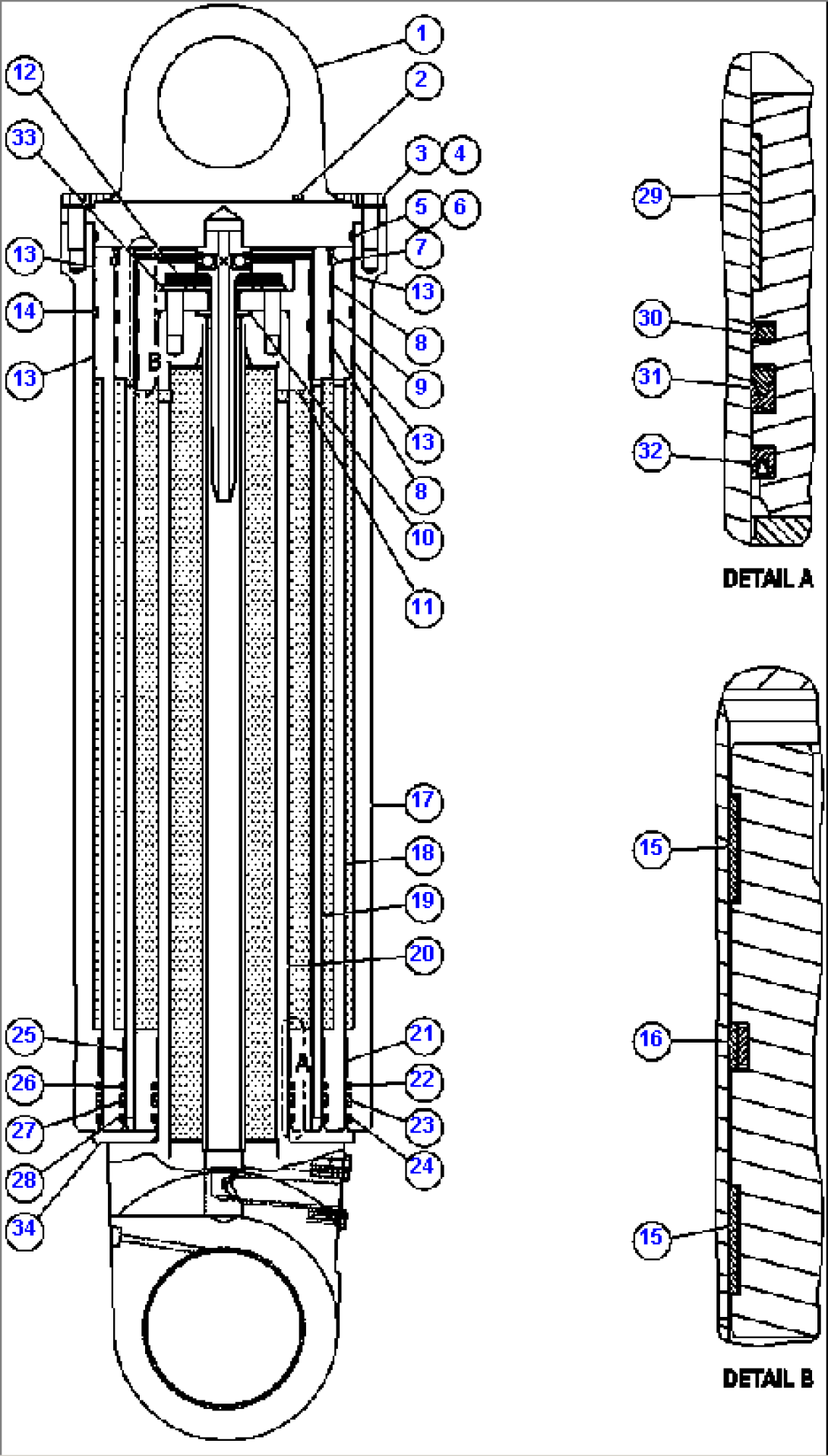 HOIST CYLINDER ASSEMBLY (EL4829)