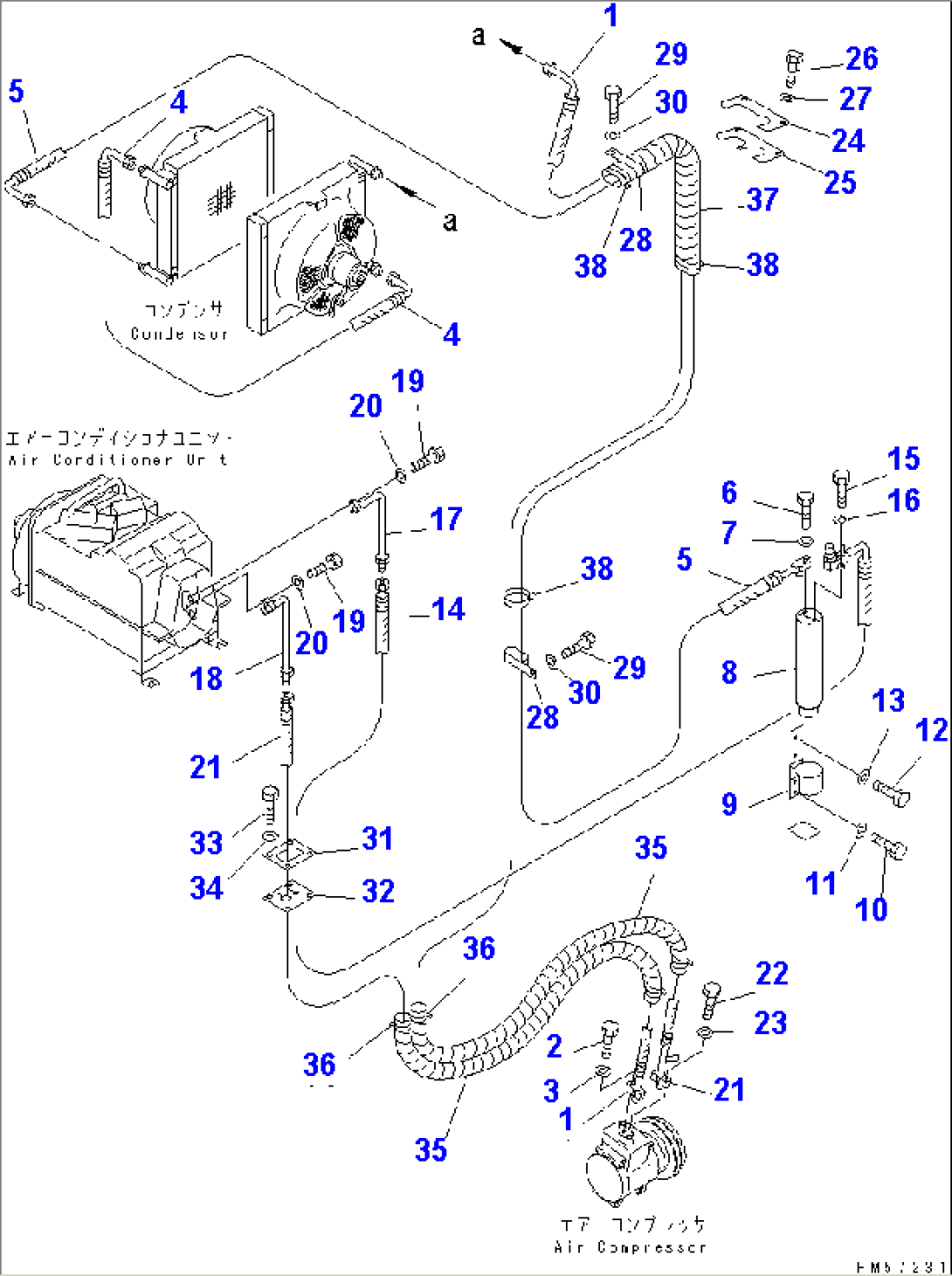 AIR CONDITIONER (4/10) (COOLER PIPING)(#3322-3400)