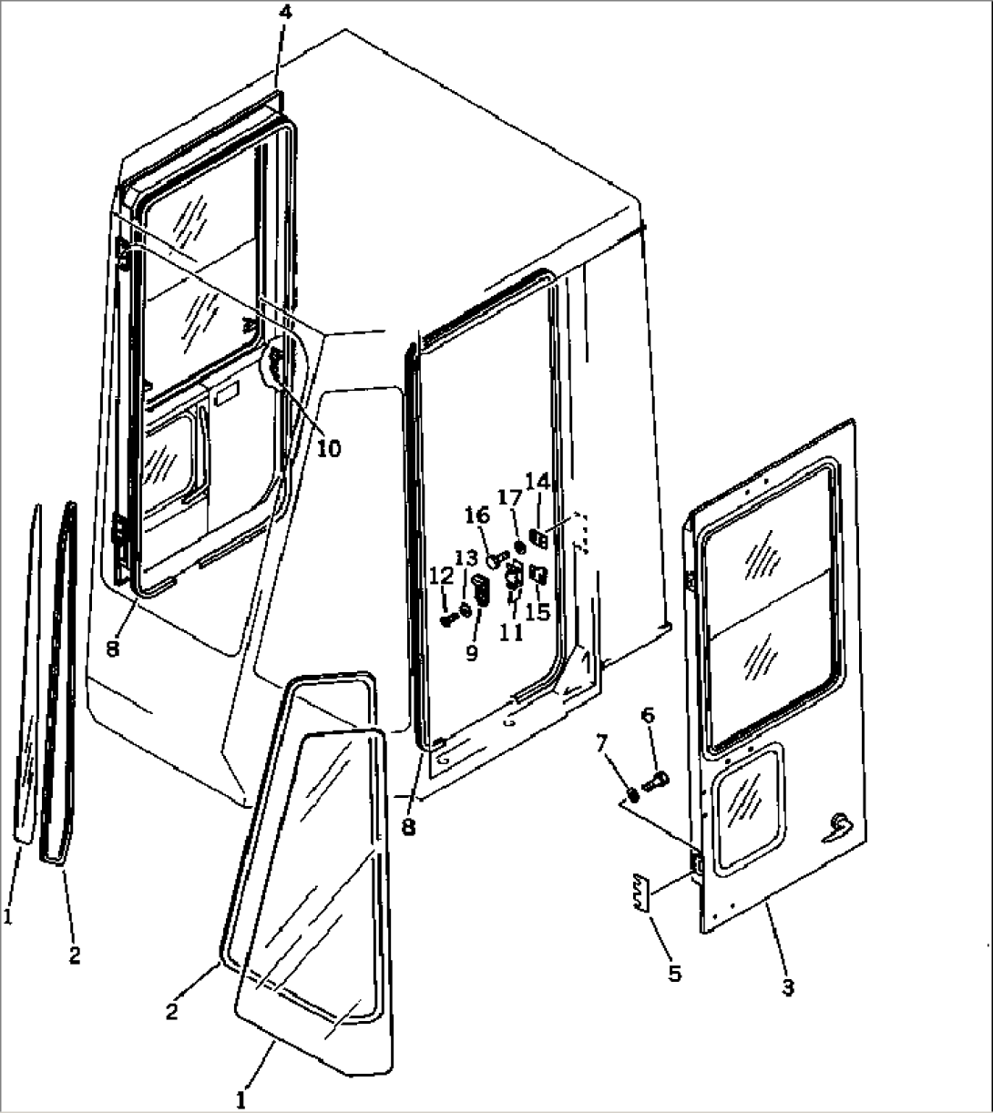 ROPS CAB (FRONT) (3/8)