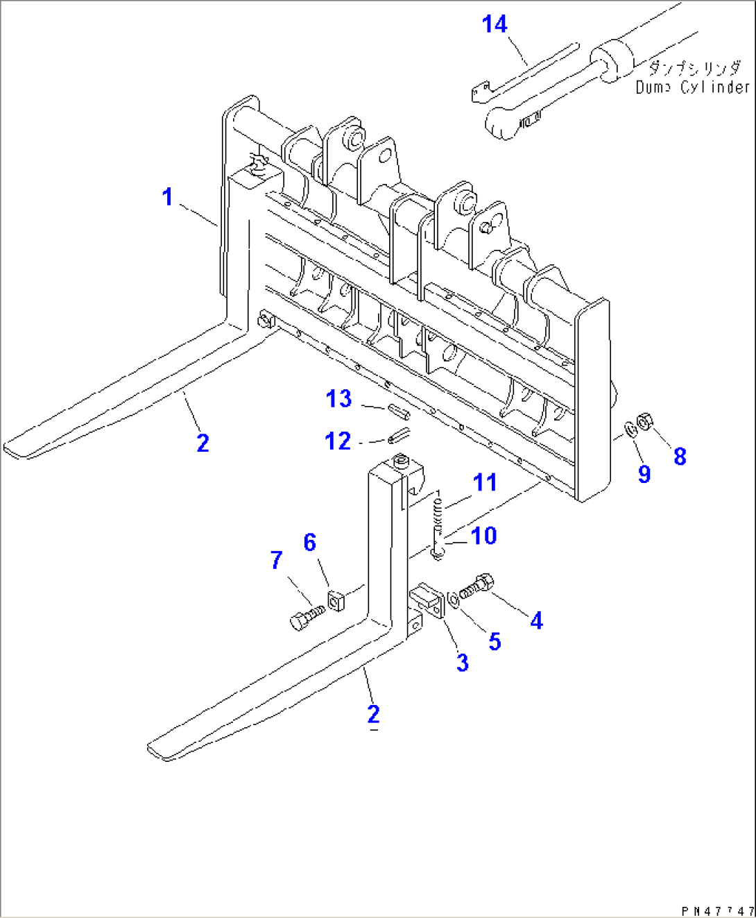 LUMBER FORK(#50001-)