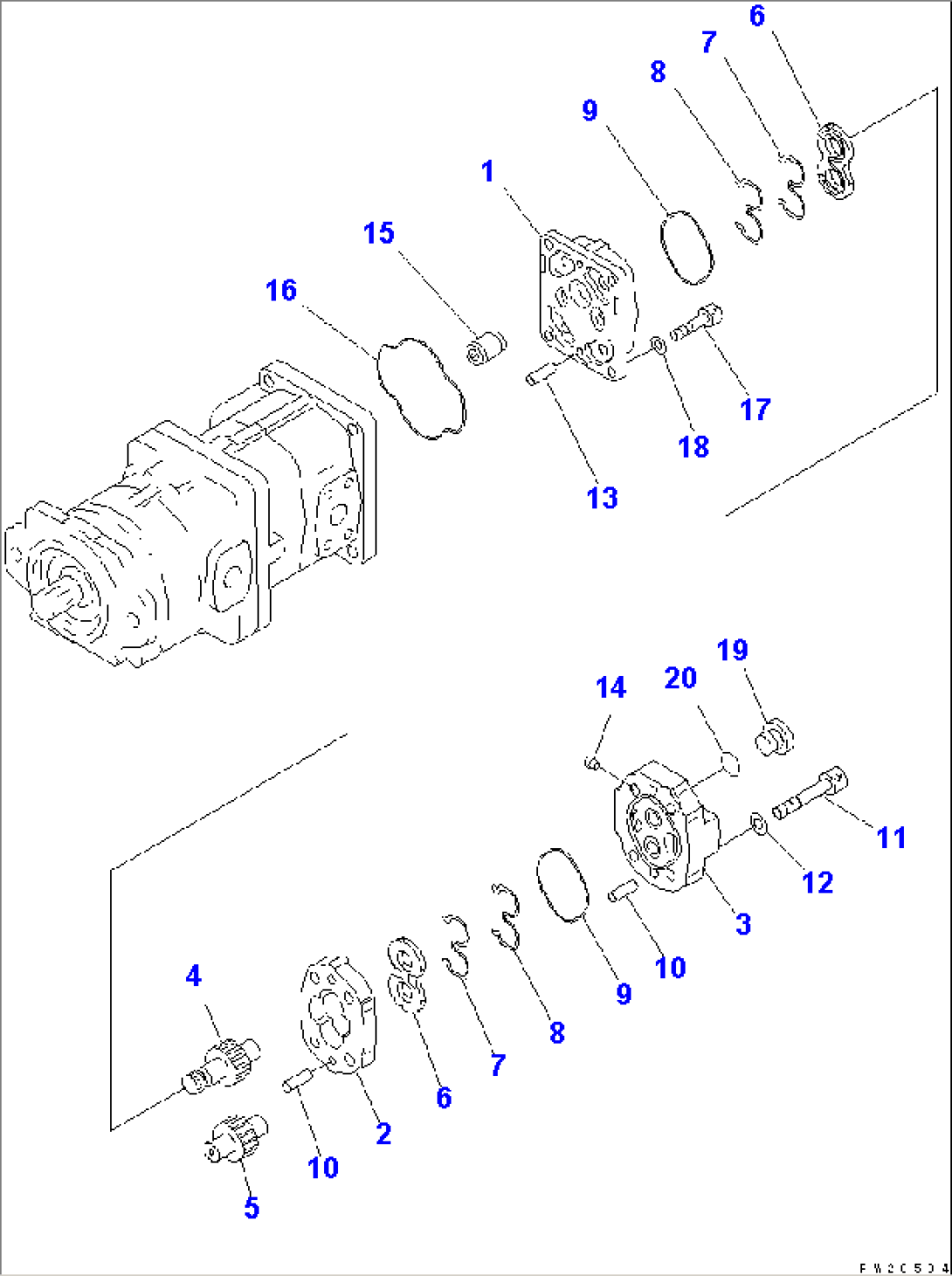 HYDRAULIC GEAR PUMP (SAR63¤63¤6) (3/3)