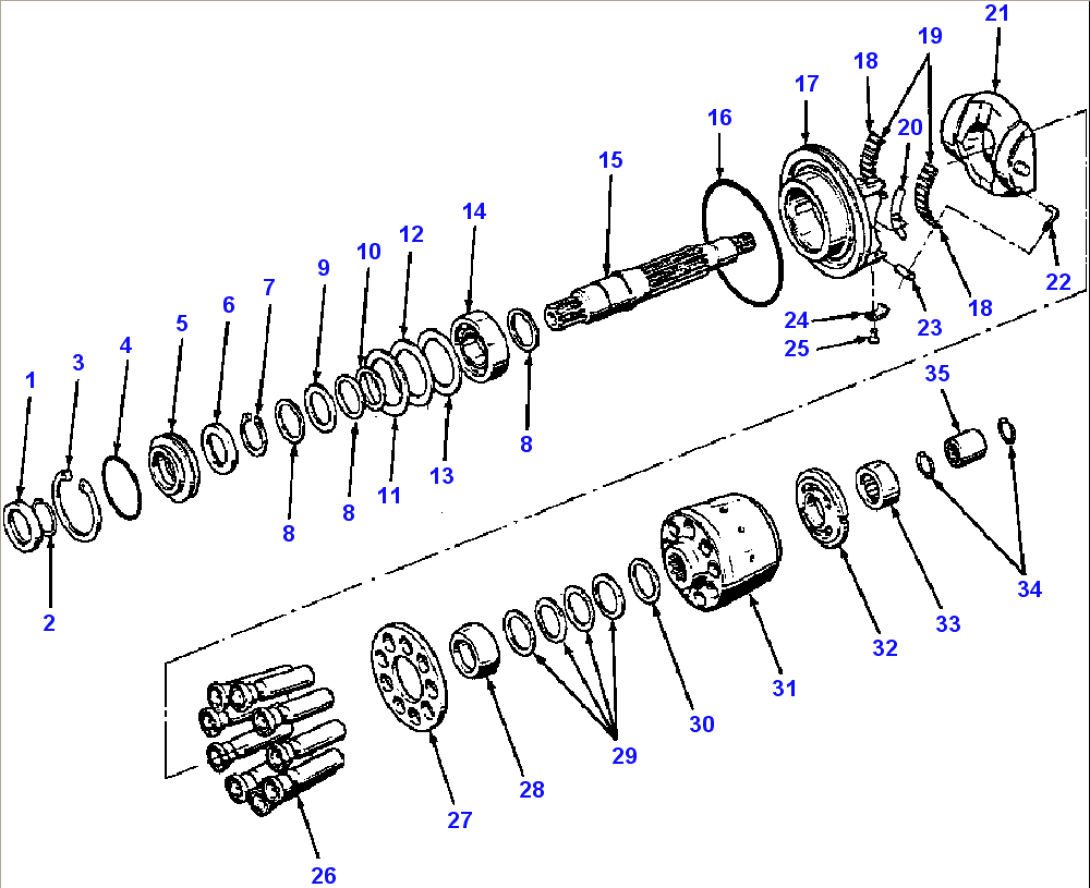 DRUM DRIVE PUMP ROTARY GROUP