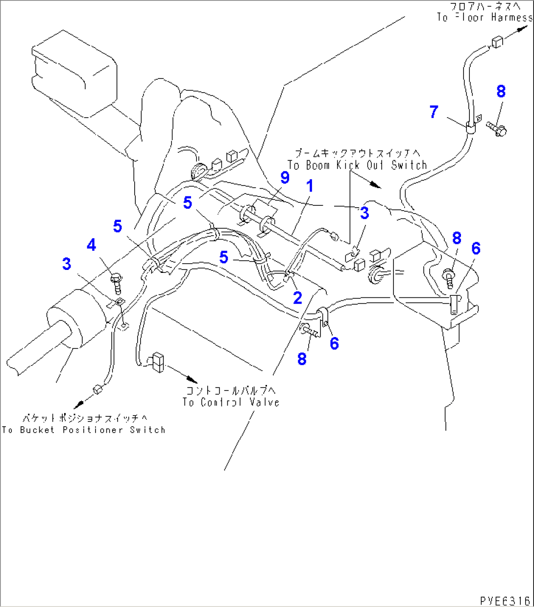 MAIN HARNESS (FRONT FRAME LINE) (EU SPEC.)(#53001-54237)