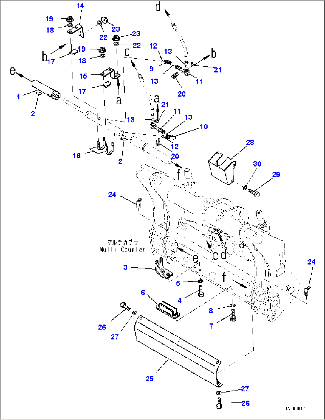 Quick Coupler, Quick Coupler Lock Cylinder (1/2) (#80001-)