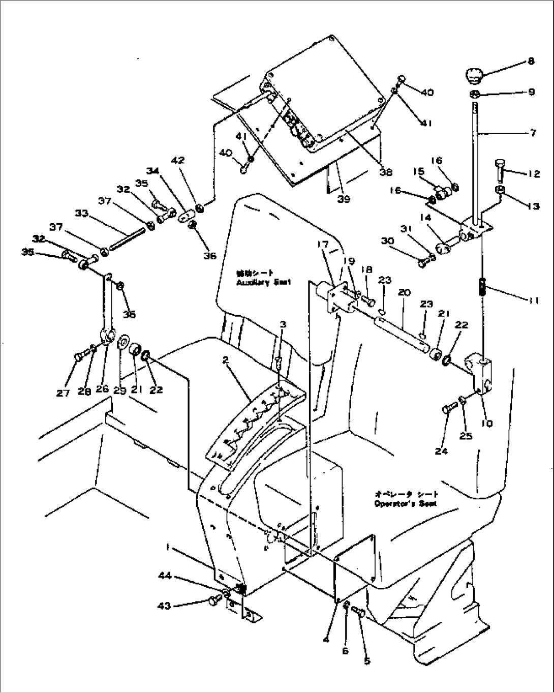 TRANSMISSION SHIFT LEVER AND CONTROL BOX(#1005-1156)