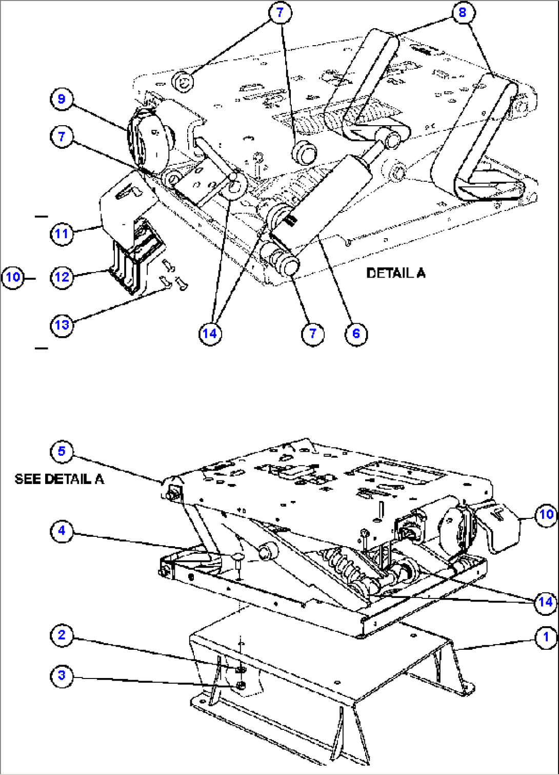 PASSENGER SEAT ASSM 2/2 (PC2550)