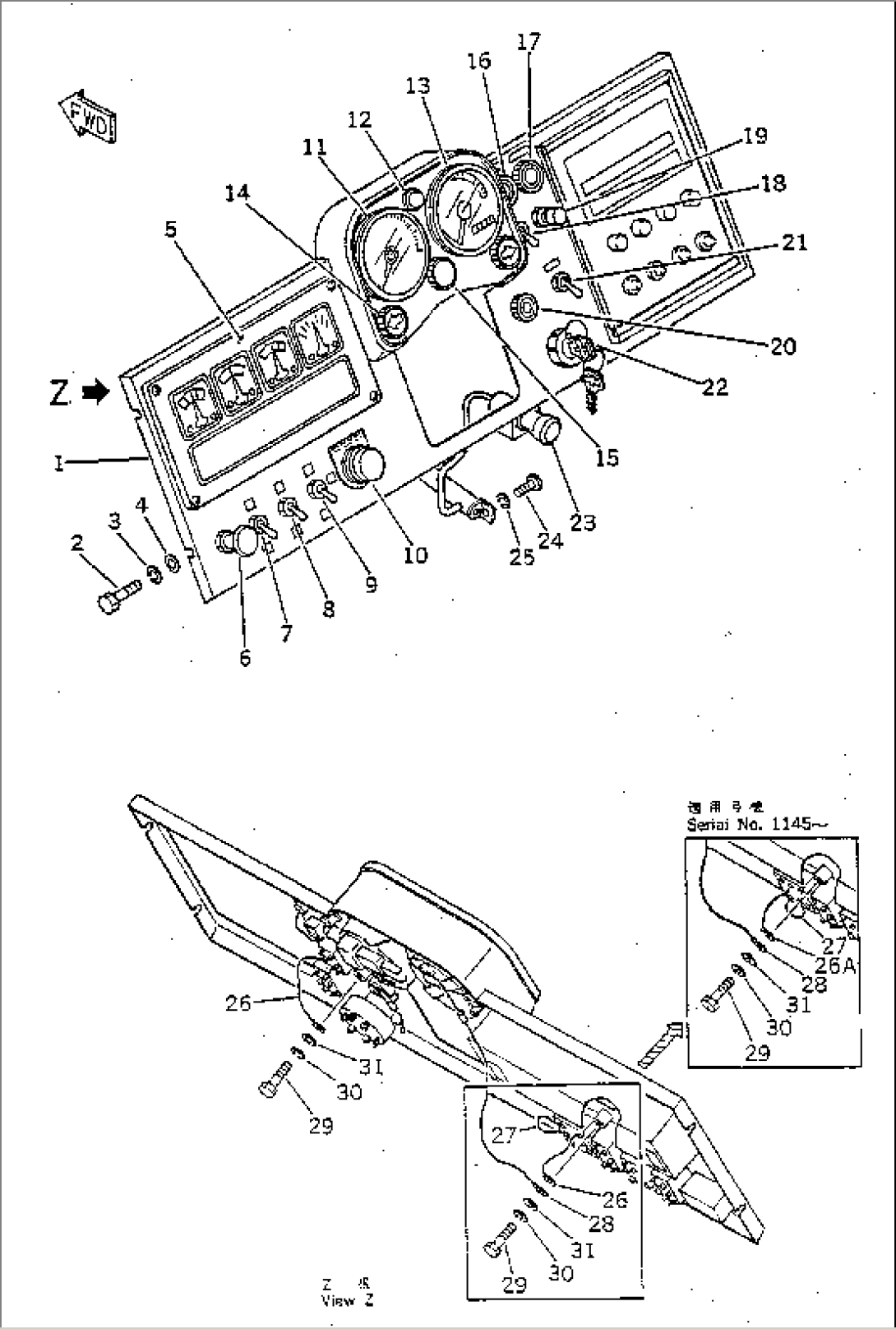 INSTRUMENT PANEL (FRONT)