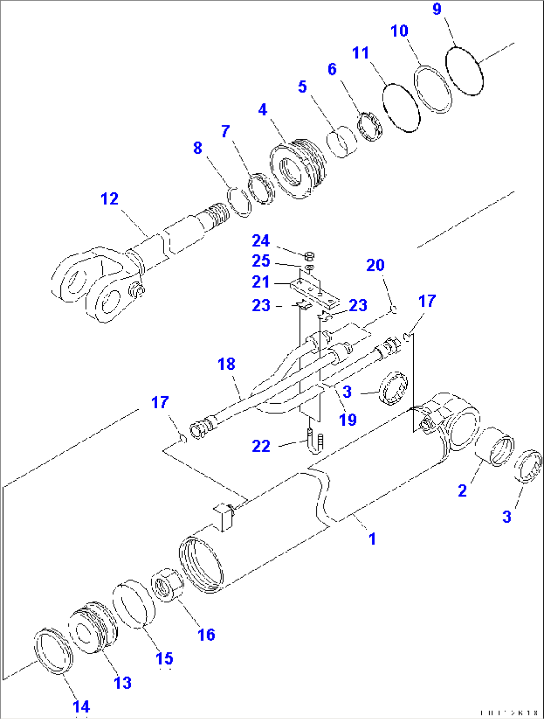 BOOM CYLINDER (INNER PARTS)(#65001-68260)