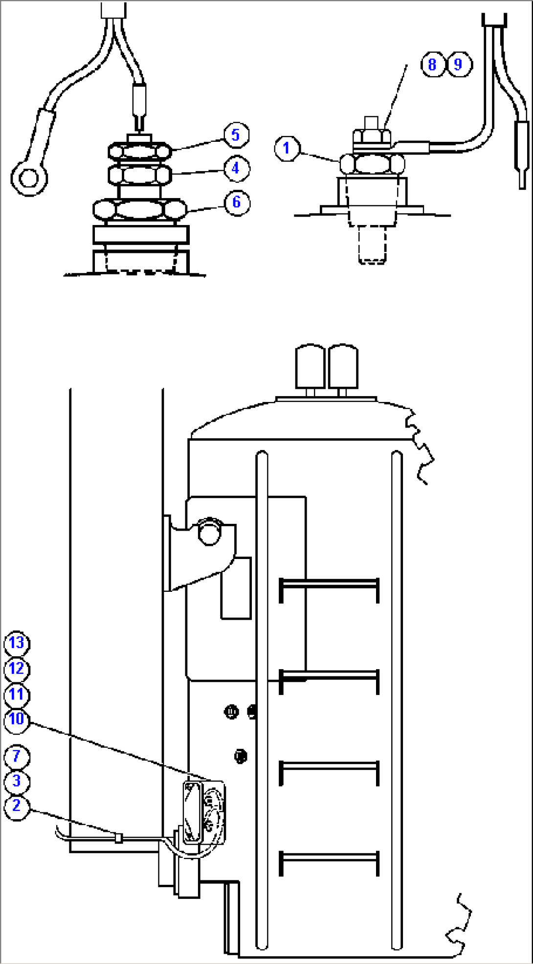HYDRAULIC LOW OIL LEVEL & TEMPERATURE