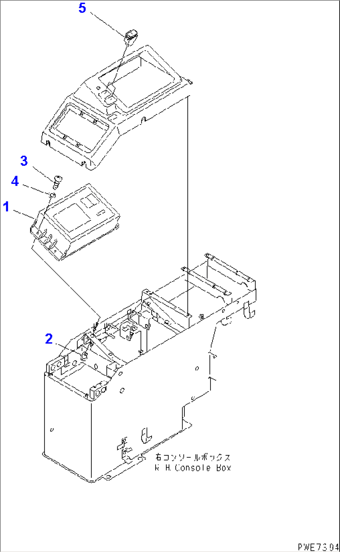 FLOOR HARNESS (POWER WINDOW SWITCH¤ SUB MONITOR AND MOUNTING PARTS) (WITH MDP MONITOR)