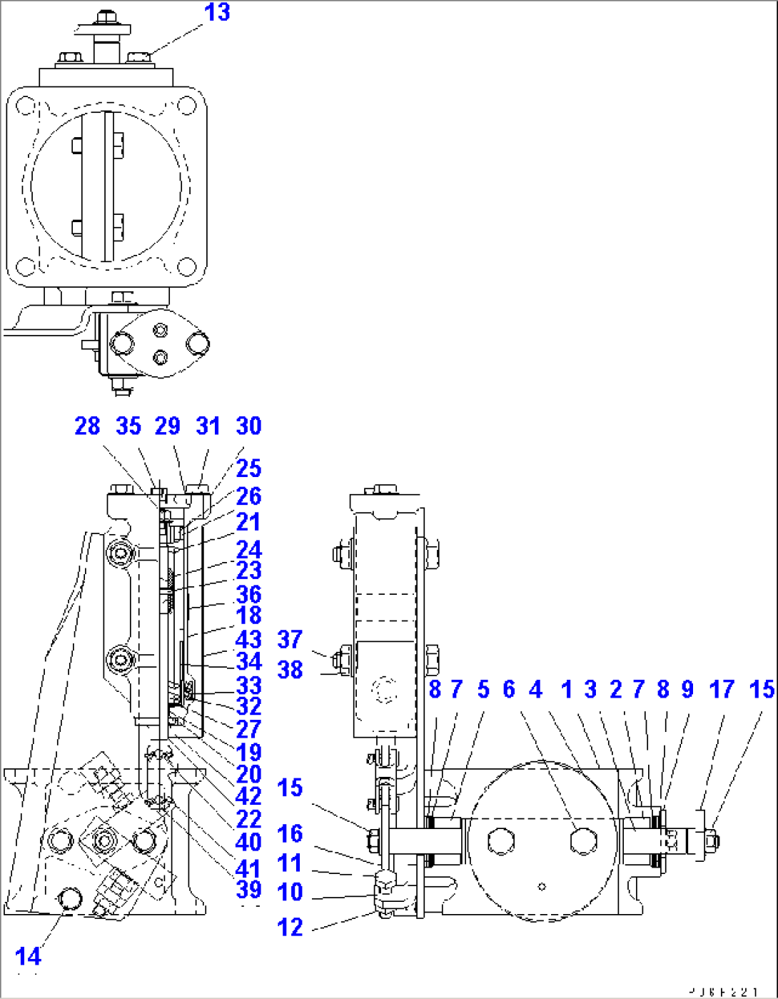 EXHAUST BRAKE (INNER PARTS)(#110238-111082)