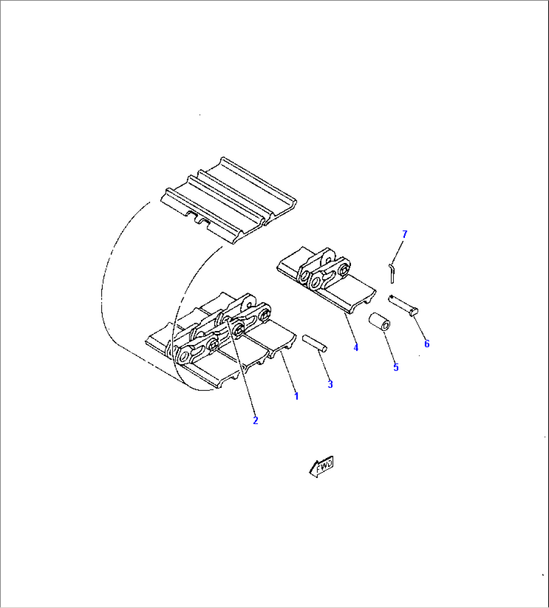 TRACK SHOE (SHOE L=250)