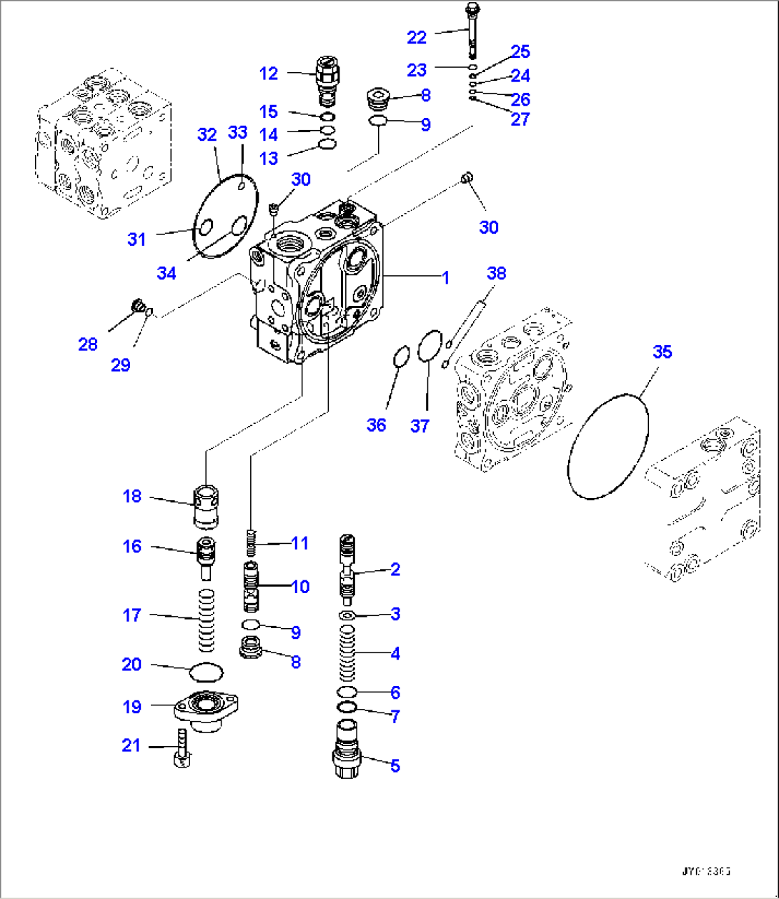 Fender Group, Control Valve, 3-Valve (6/10) (#80001-)