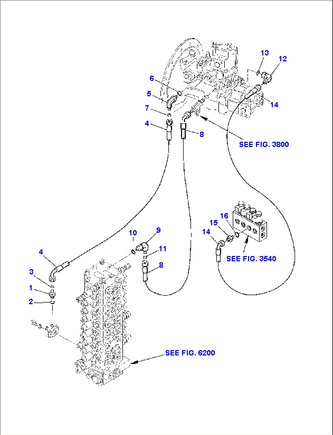 HYDRAULIC PIPING (MODE SYSTEM - LOAD SENSING)