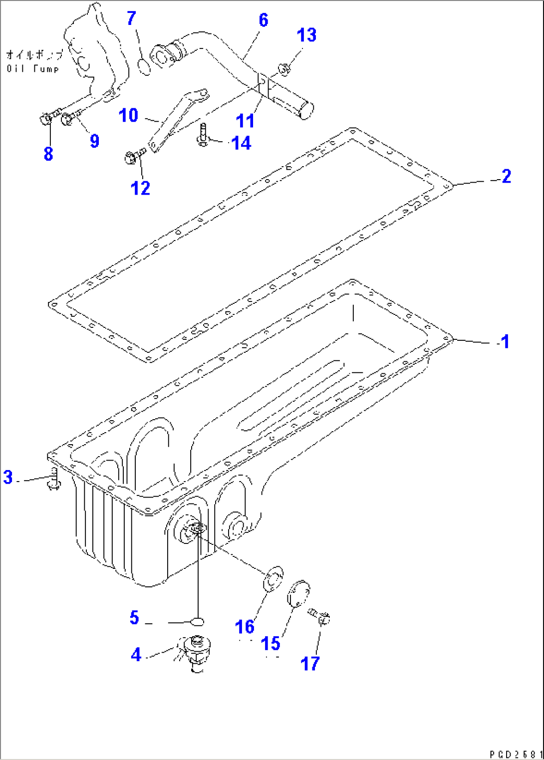 OIL PAN AND SUCTION TUBE(#27237-)