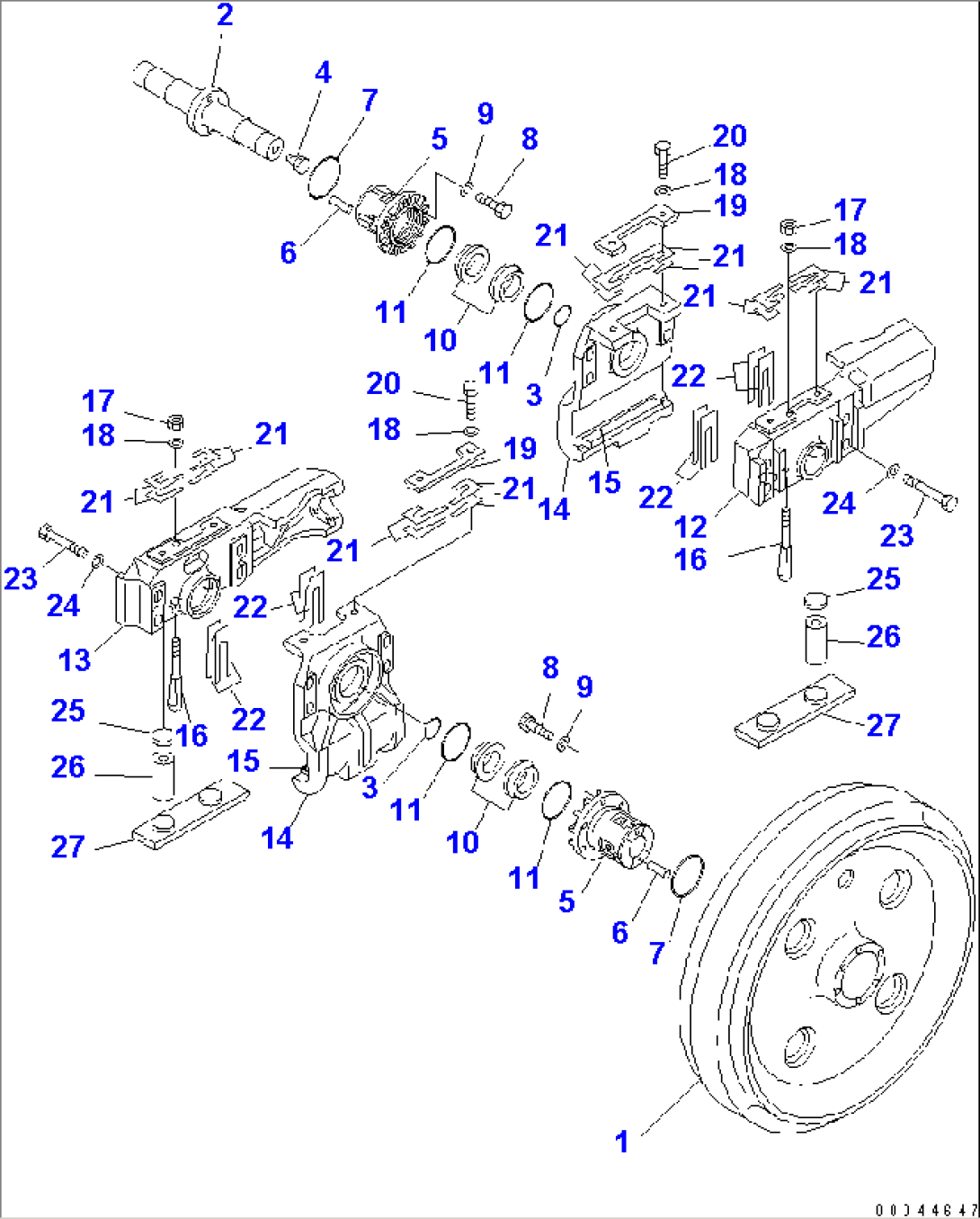 FRONT IDLER (L.H.)(#37823-)